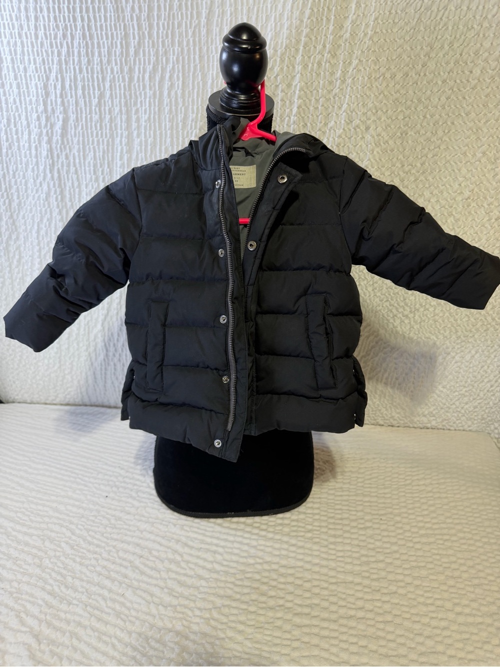 Zara Black Puffer Coat for Kids